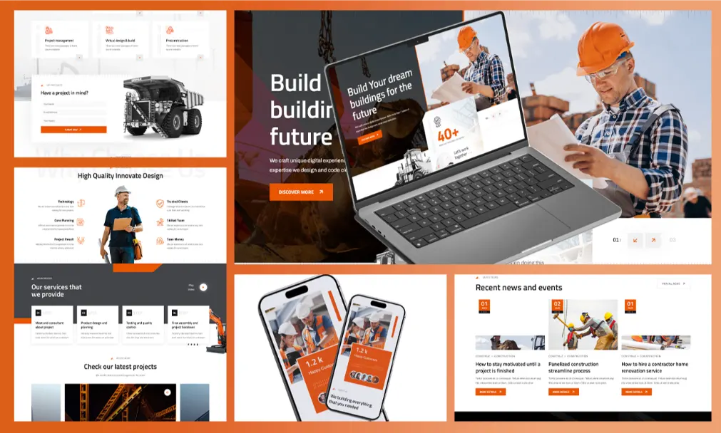 build professional, modern wordpress business website 1